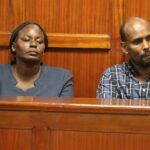 Rebecca Njeri Muraya and Abdisalam Ahmed in court