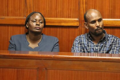 Rebecca Njeri Muraya and Abdisalam Ahmed in court