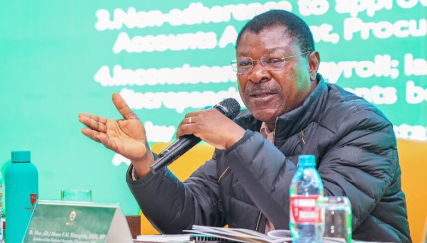 Speaker Wetang’ula Addresses IEBC Delay During Naivasha Parliamentary Retreat