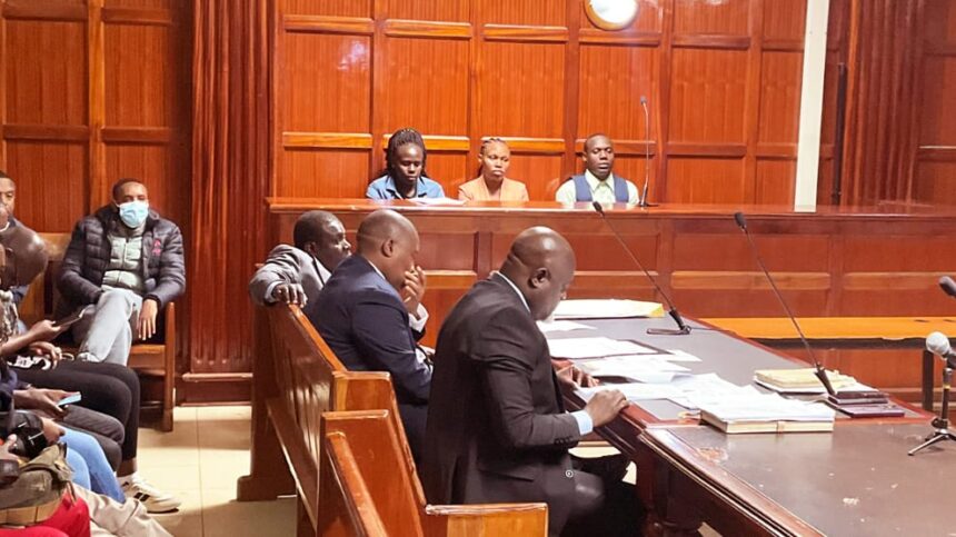 Bahati Holela Ismael was detained, while Ruth Chemutai Tegei and Dolphine Chegata Chemos